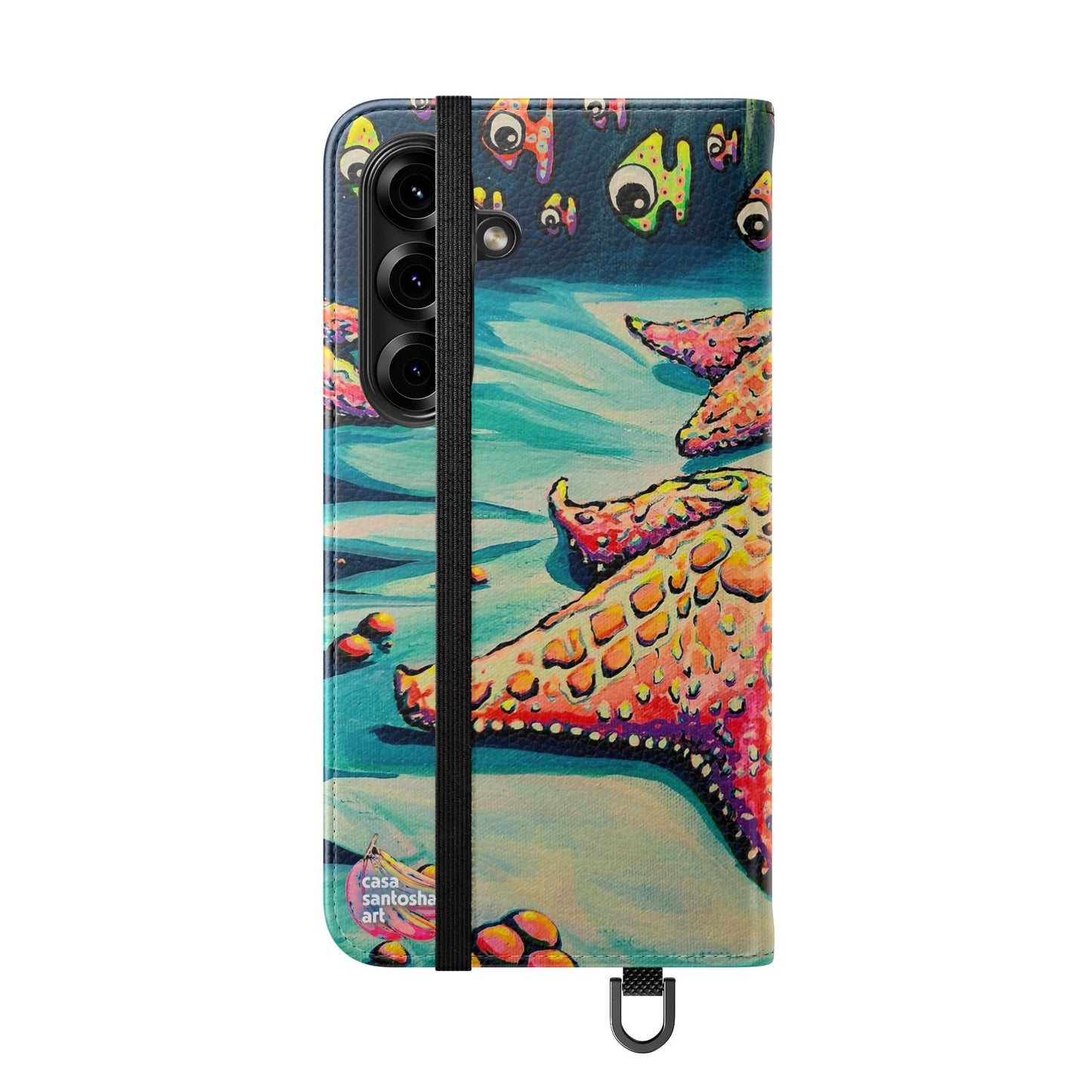 Cyclops Starfish Flip Phone Case – Wallet Cover with Card Slots
