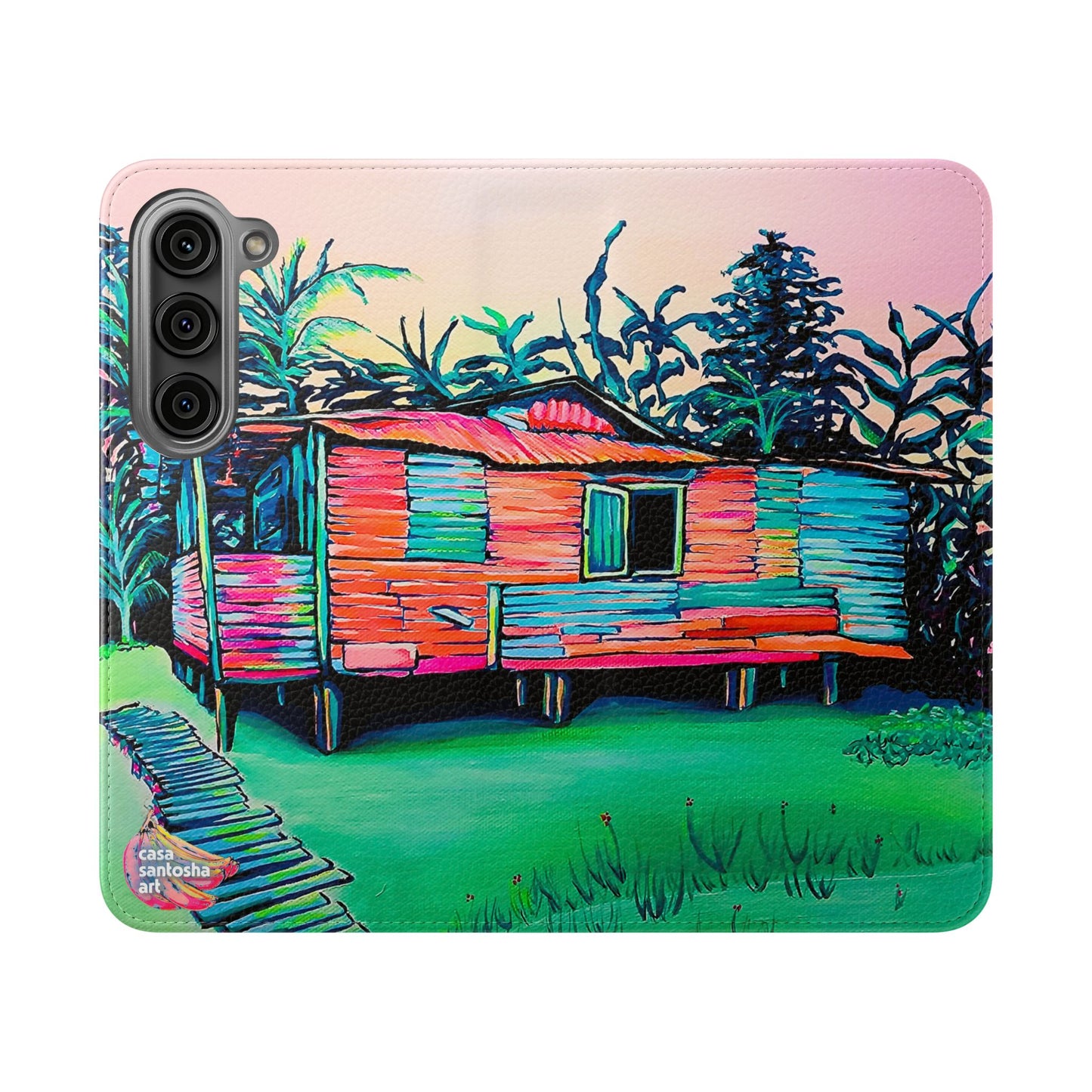 Luis Russell House Bocas Flip Phone Case – Wallet Cover with Card Slots