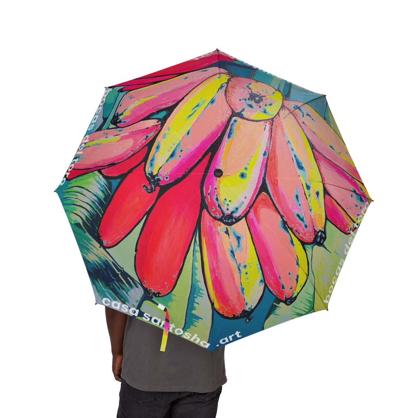 Neon Primitivo Bananas Umbrella - Foldable & Stylish Rain Gear