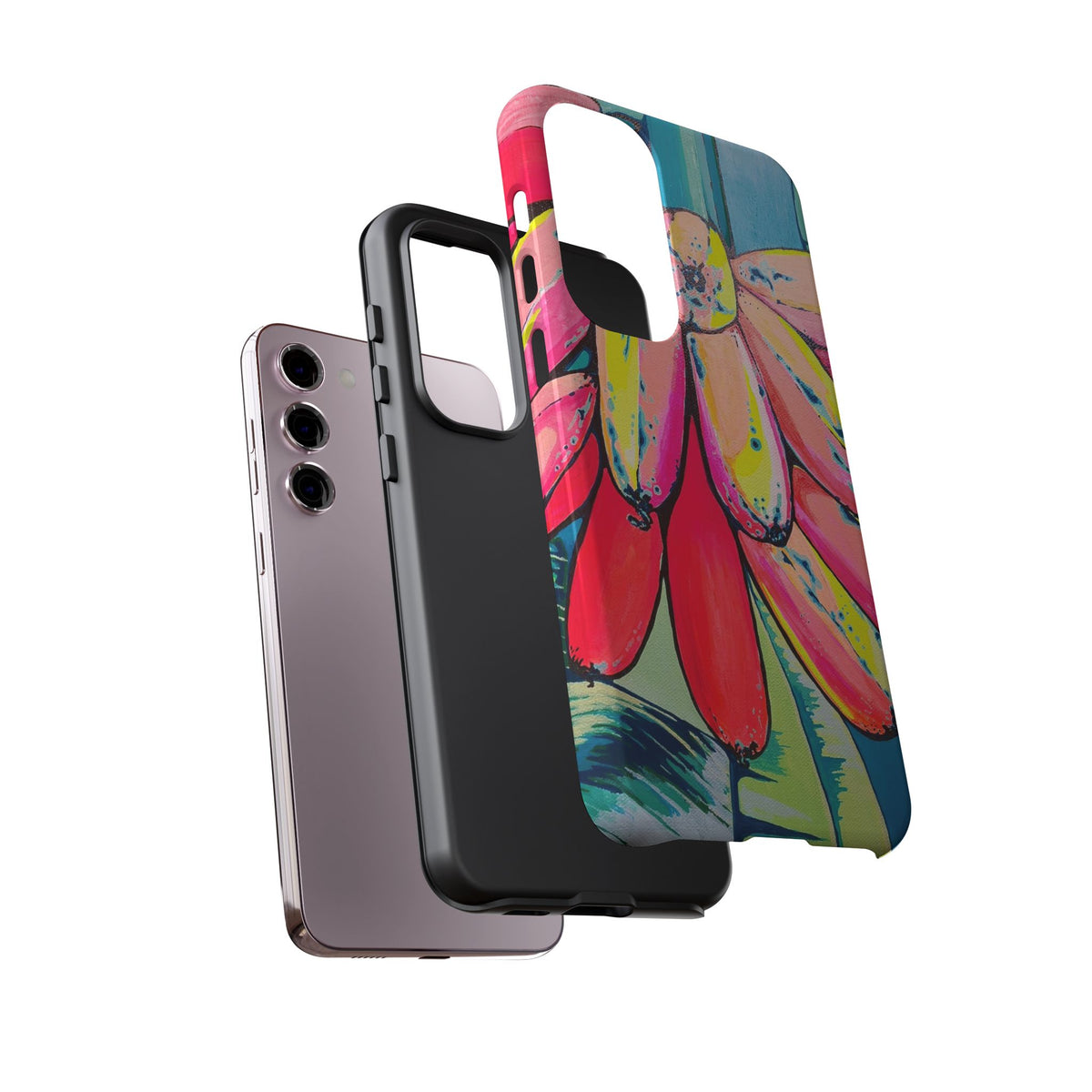 Neon Primitivo Bananas Tough Phone Case