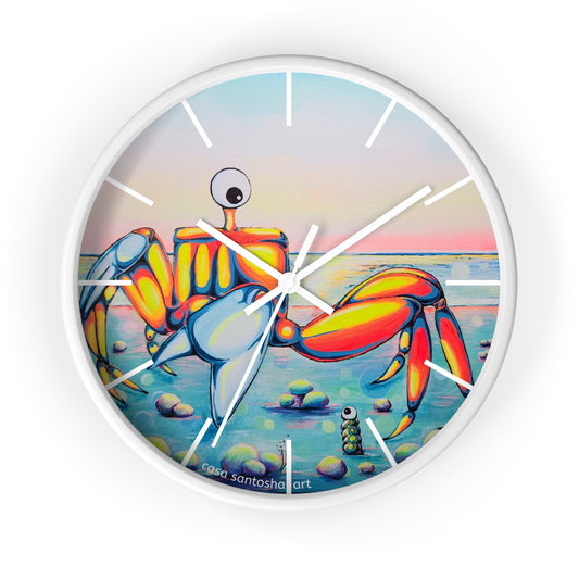 Cyclops Crab Pop Art Wall Clock