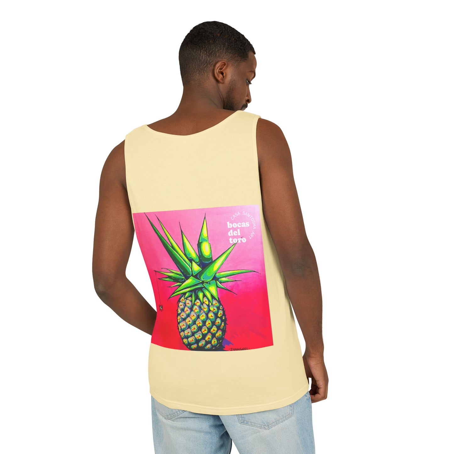 Unisex Neon Pineapple Tank Top - Perfect for Summer Vibes