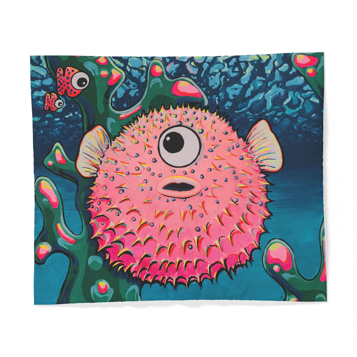 Cyclops Pufferfish Duvet Cover