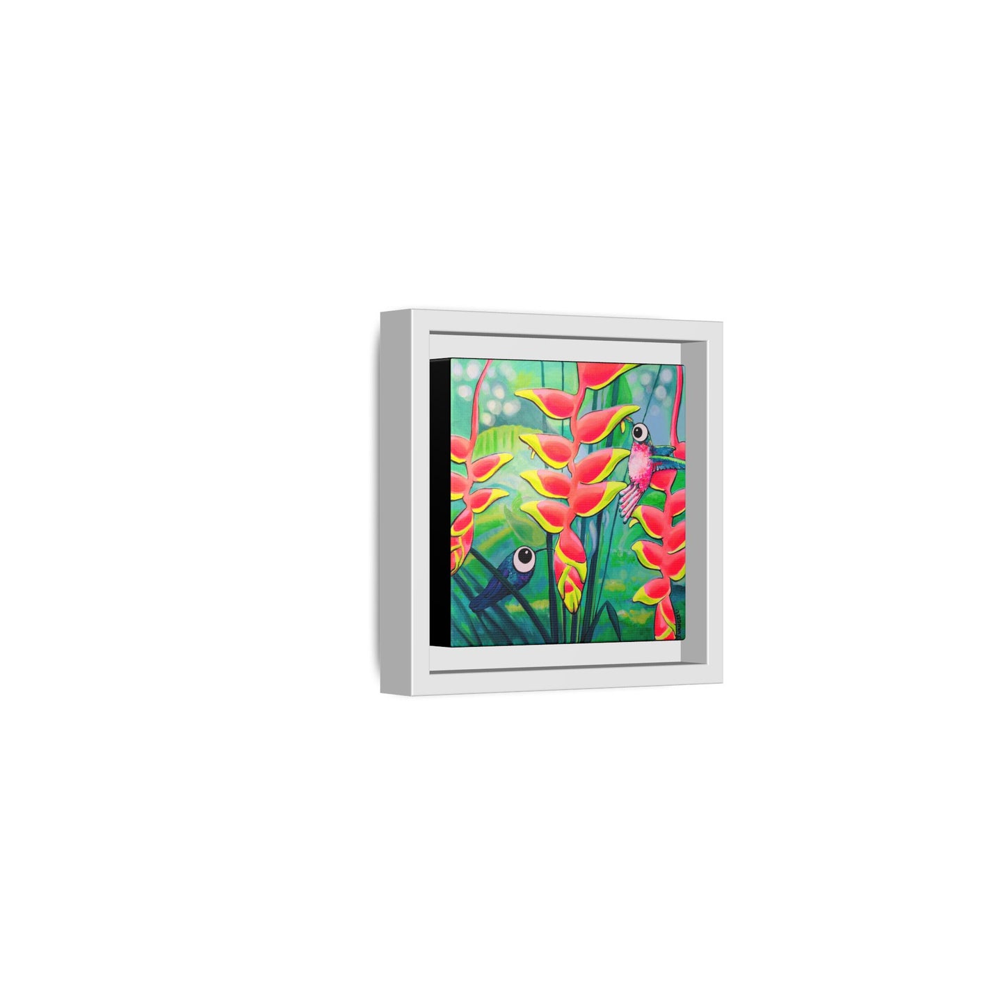 Framed Cyclops Hummingbirds Canvas Print