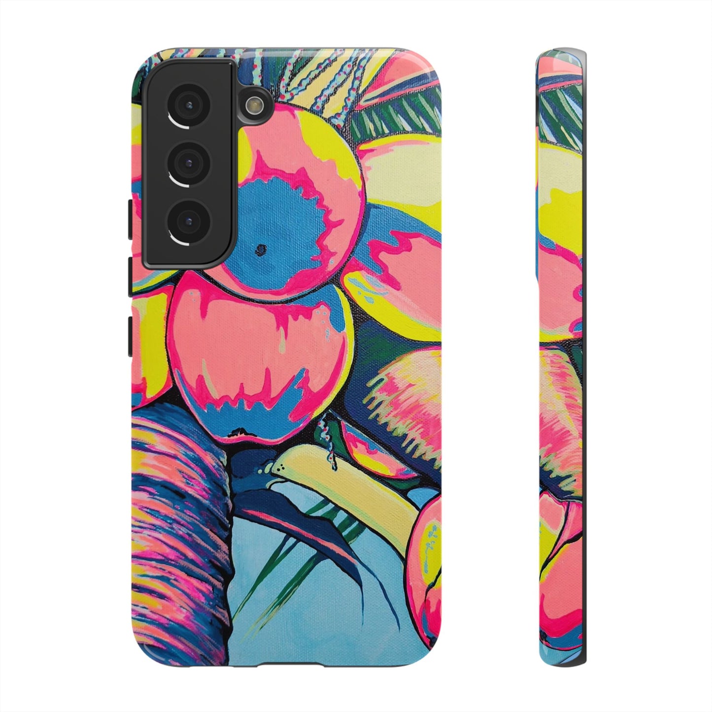 Neon Coconuts Tough Phone Case