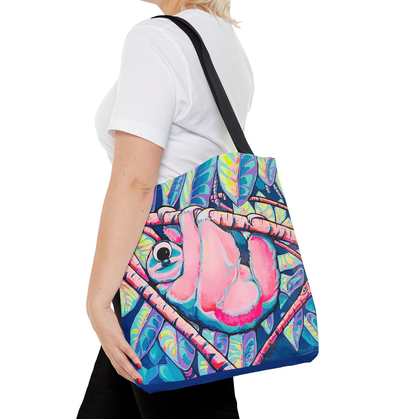 Premium Cyclops Sloth Tote Bag, Original Artist Design, Reusable Shopping Tote, Eco-Friendly