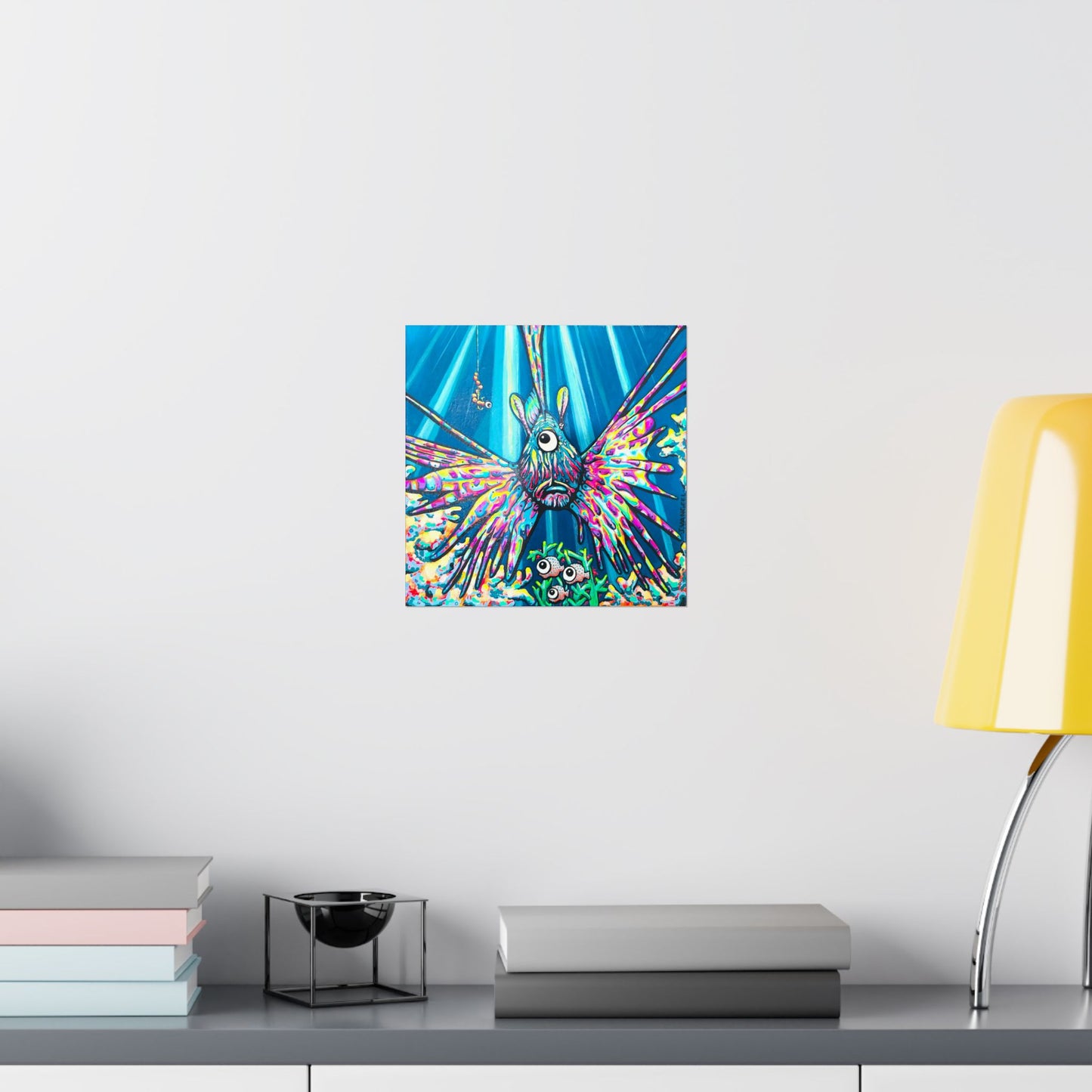 Cyclops Lionfish Giclée Art Poster