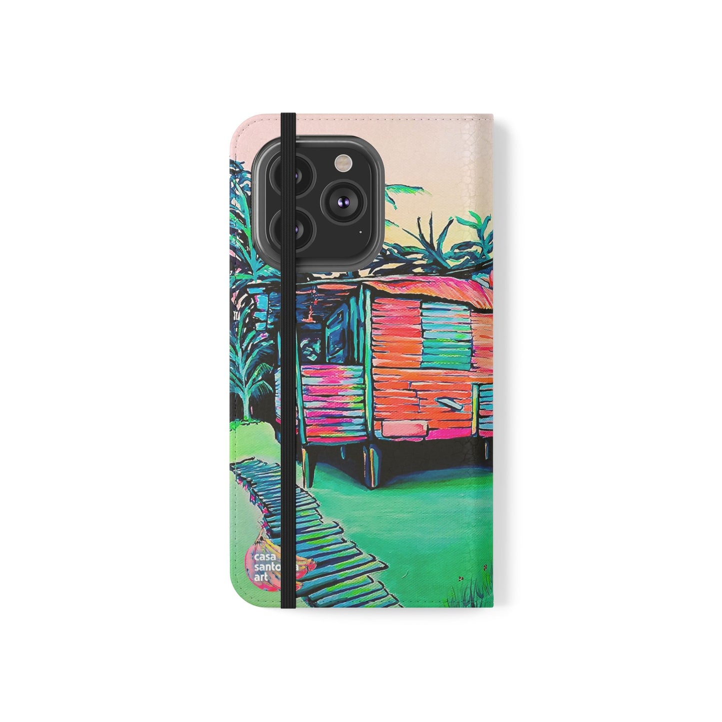 Luis Russell House Bocas Flip Phone Case – Wallet Cover with Card Slots