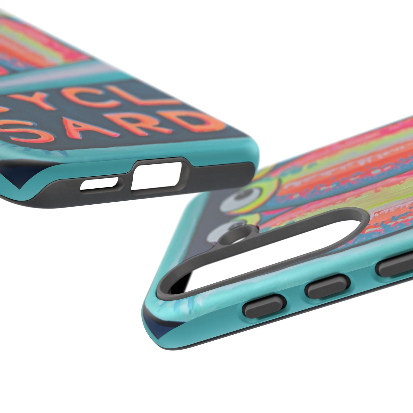 Neon Sardines Tough Phone Case