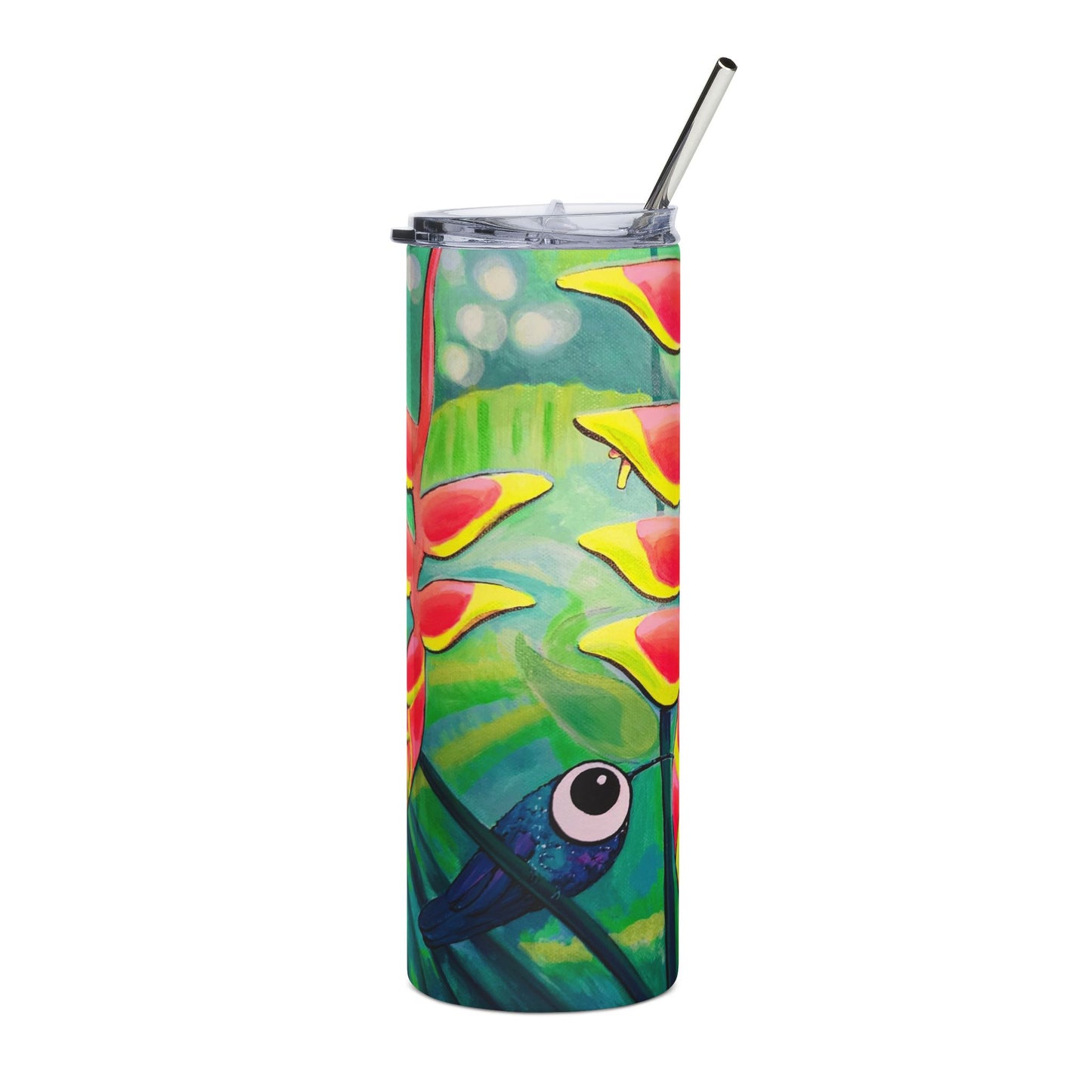 Cyclops Hummingbirds Stainless Steel Tumbler, 20oz | Fun Travel Mug, Eco-Friendly