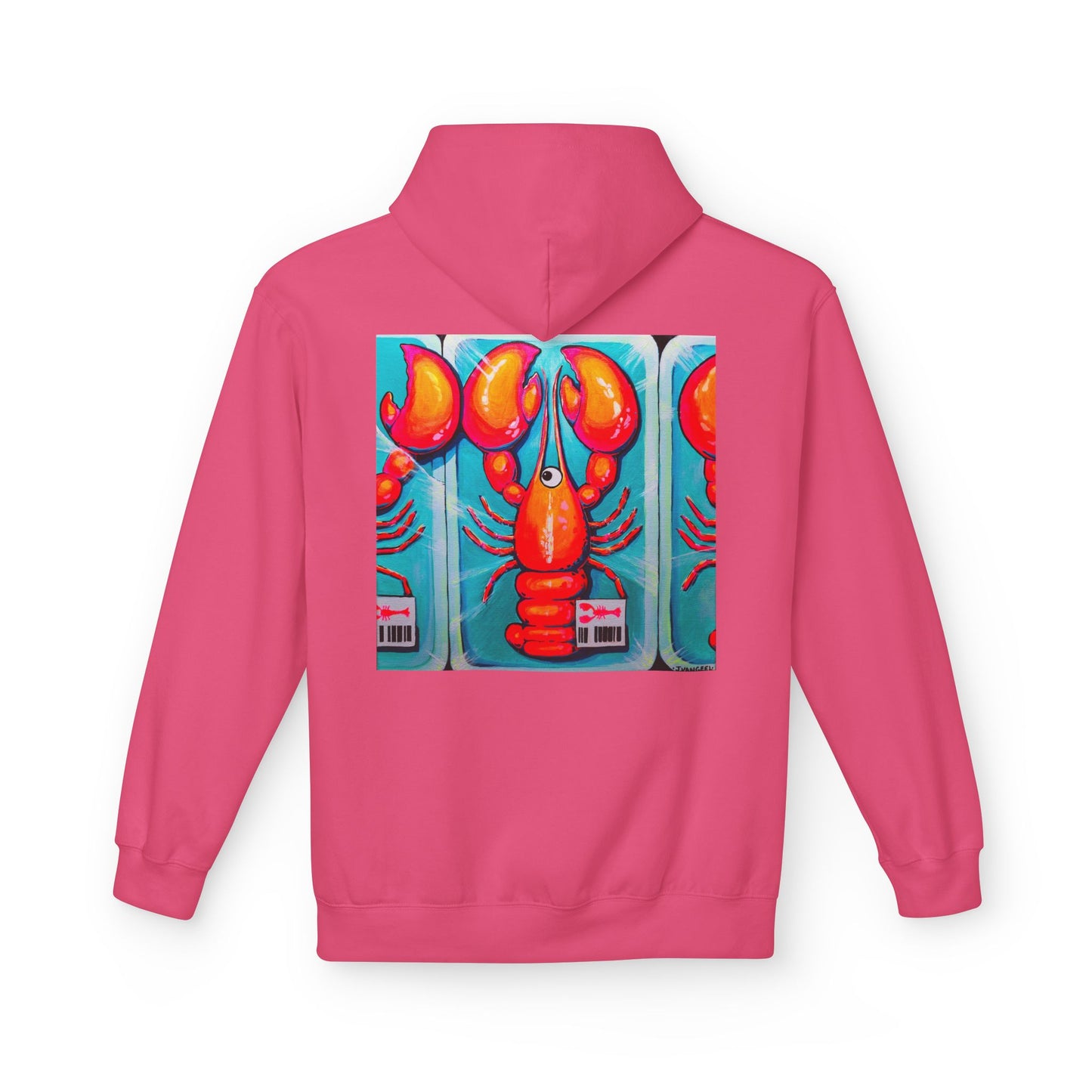 Unisex Fresh Neon Lobster Soft Hoodie