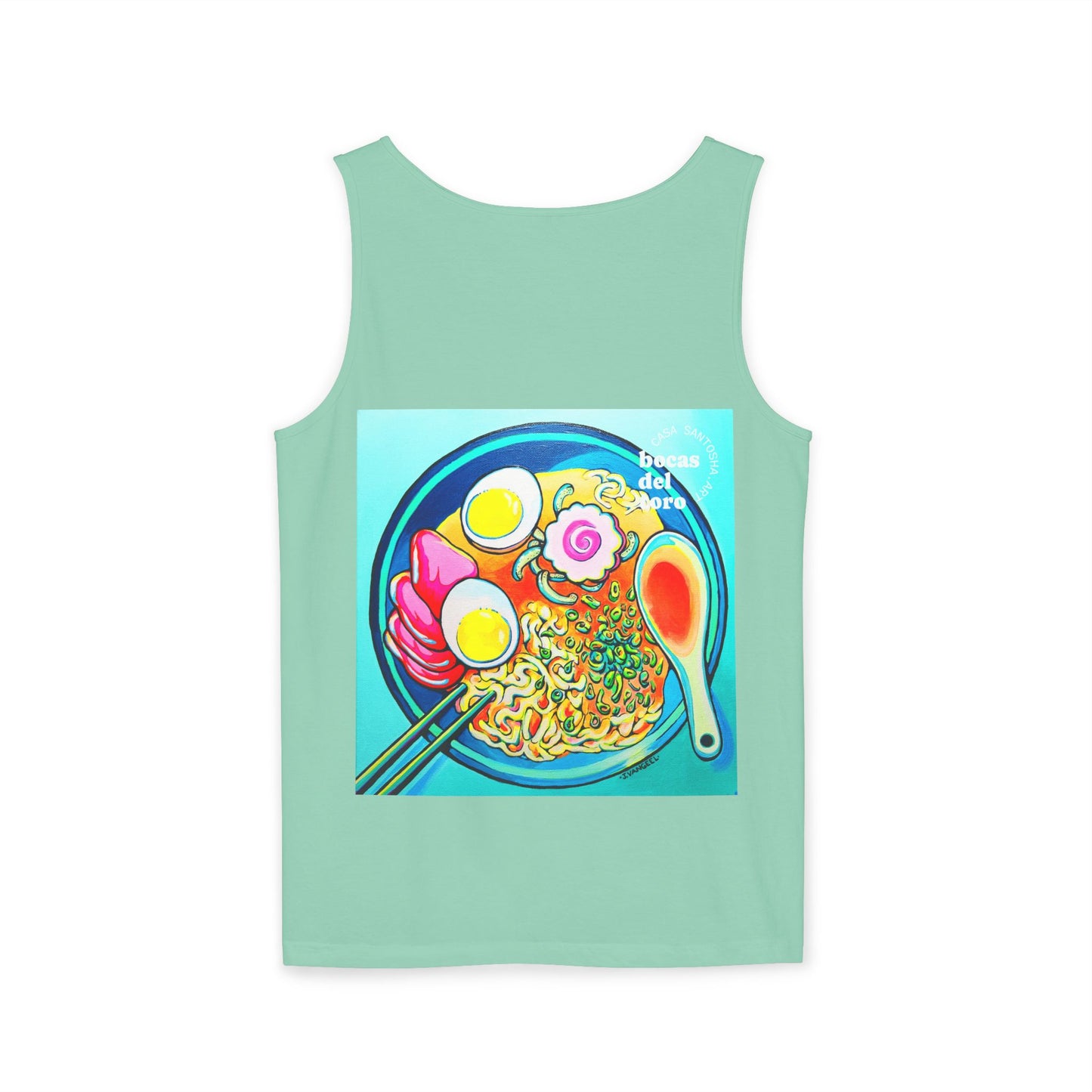 Unisex Neon Ramen Tank Top - Perfect for Summer Vibes
