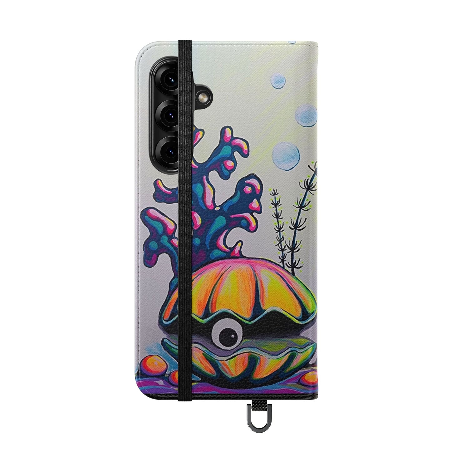 Cyclops Clam Flip Phone Case – Wallet Cover with Card Slots