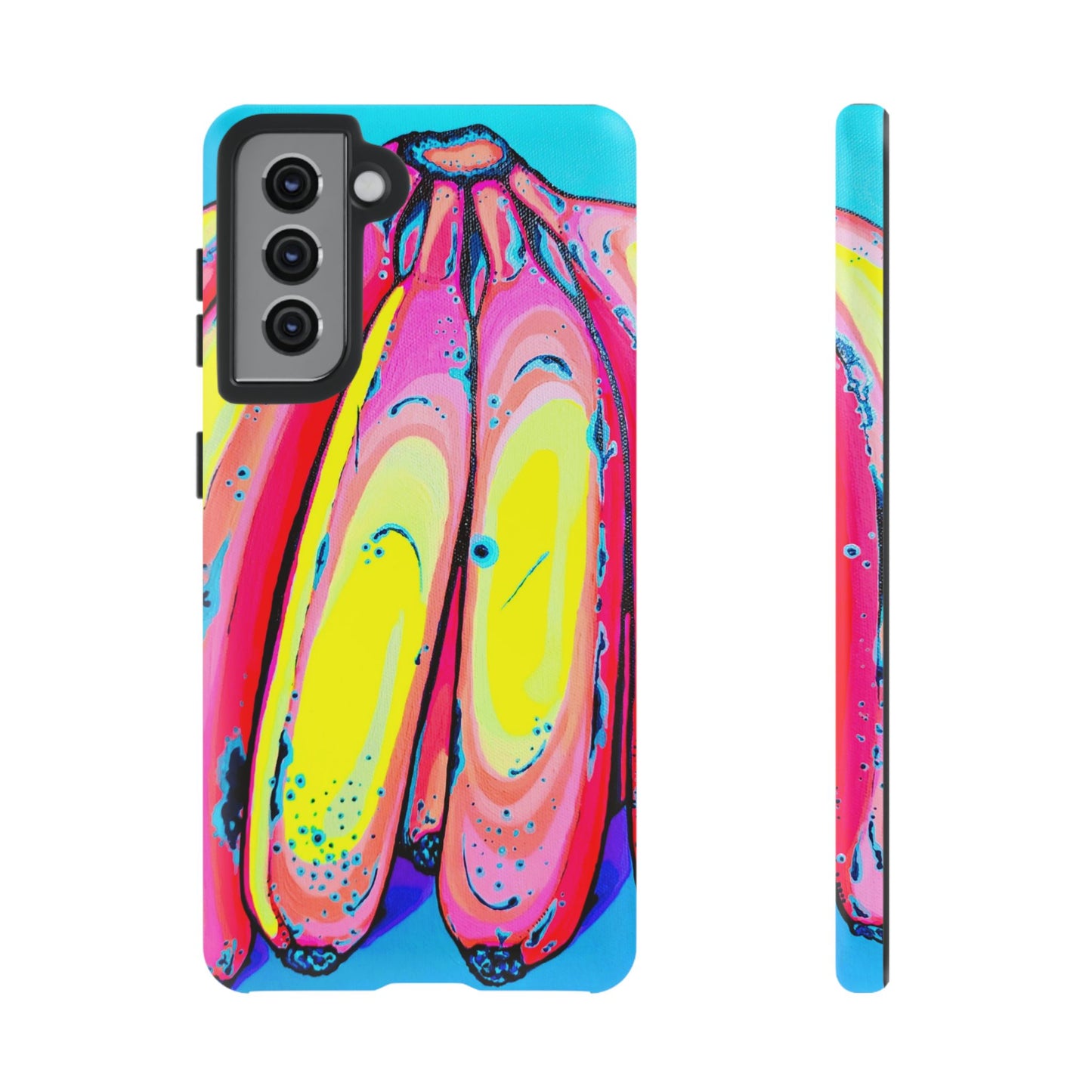 Neon Fat Bananas Tough Phone Case