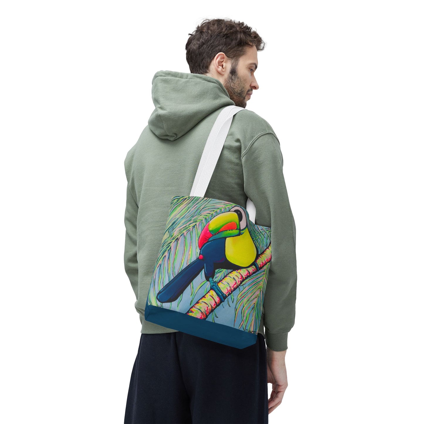 Premium Cyclops Toucan Tote Bag, Original Artist Design, Reusable Shopping Tote,  Eco-Friendly