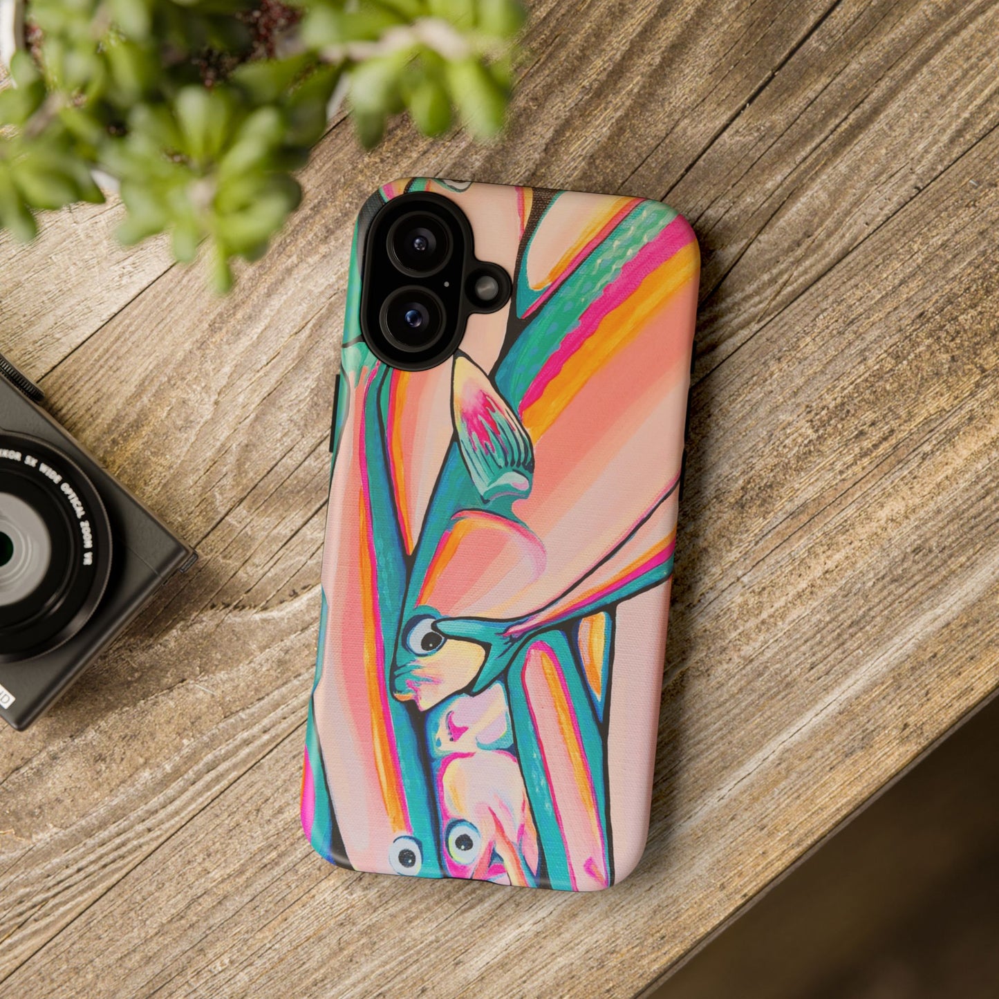 Neon Fish Tough Phone Case