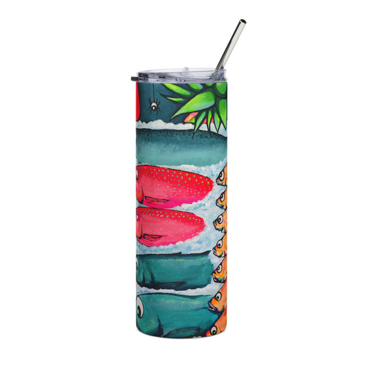 Neon Cabo Fish Market Stainless Steel Tumbler