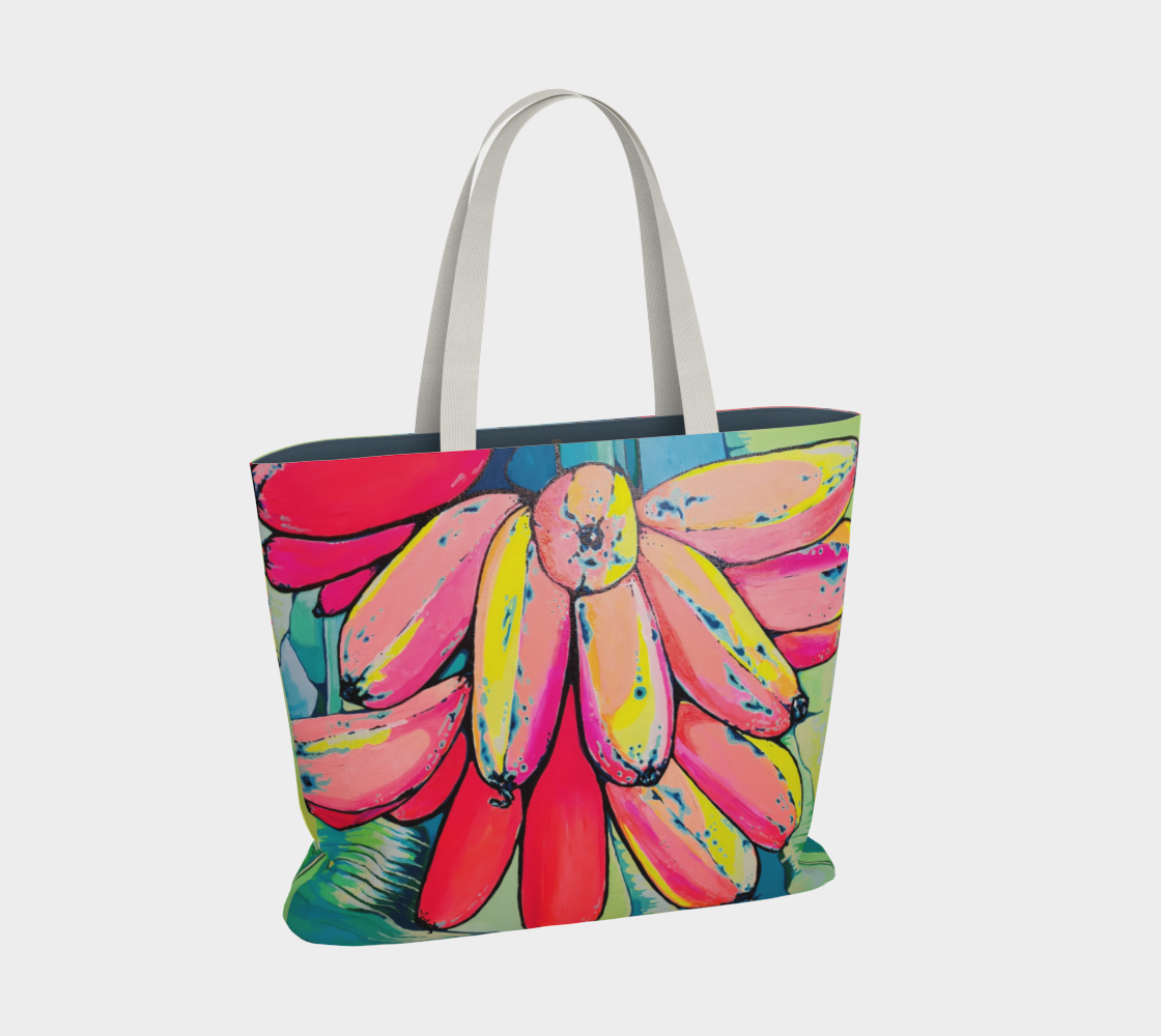 Neon Primitivo Bananas Market Tote