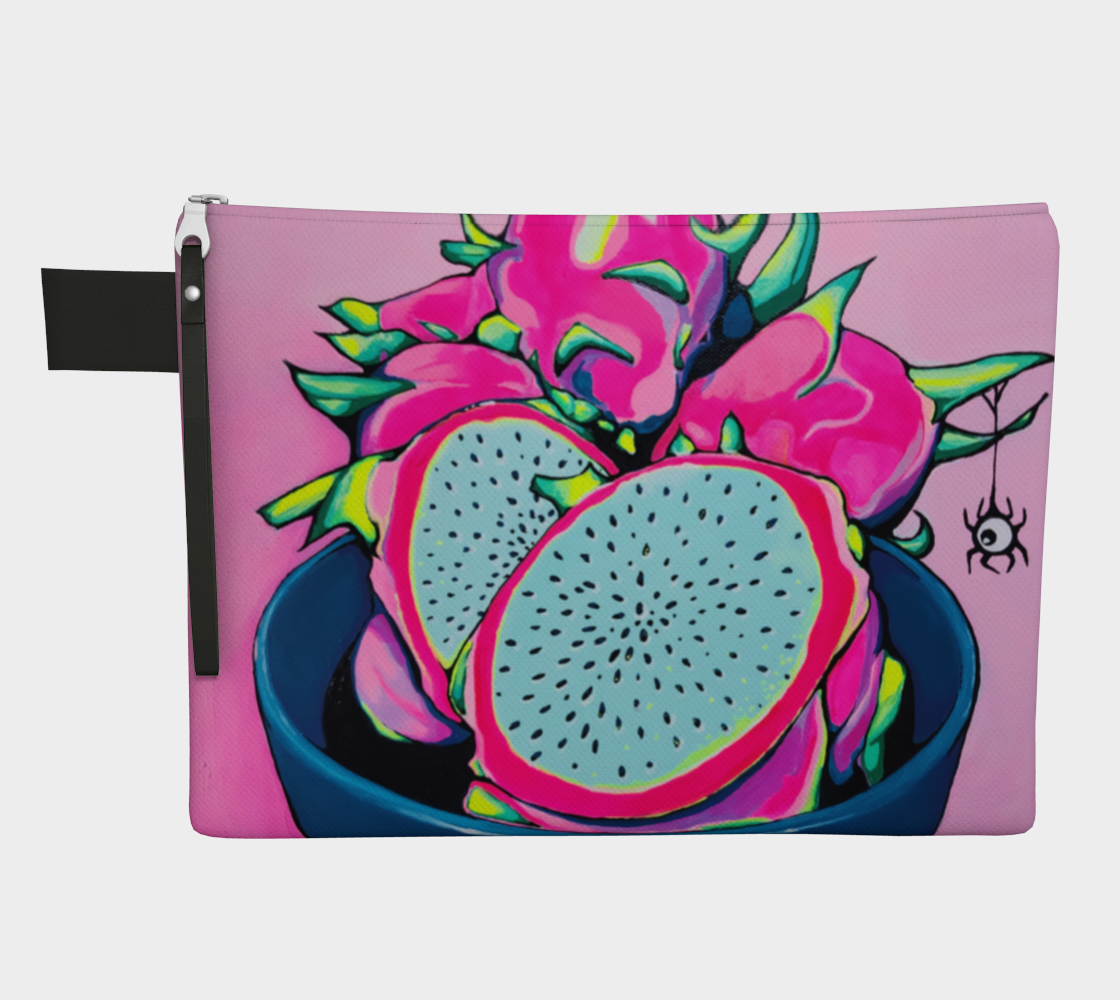 Neon Pink Dragon Fruit Carry All