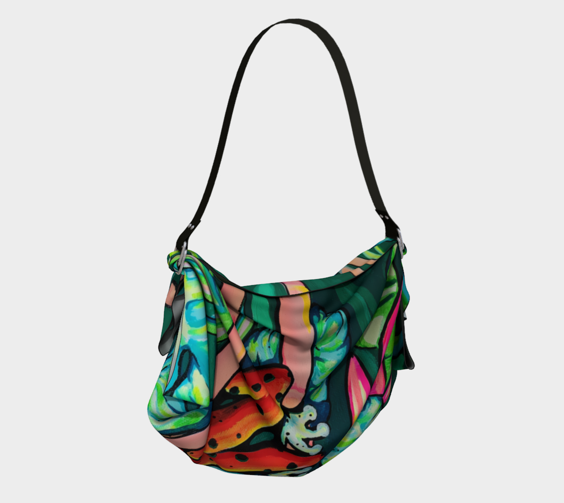 Cyclops Red Frog Origami Tote