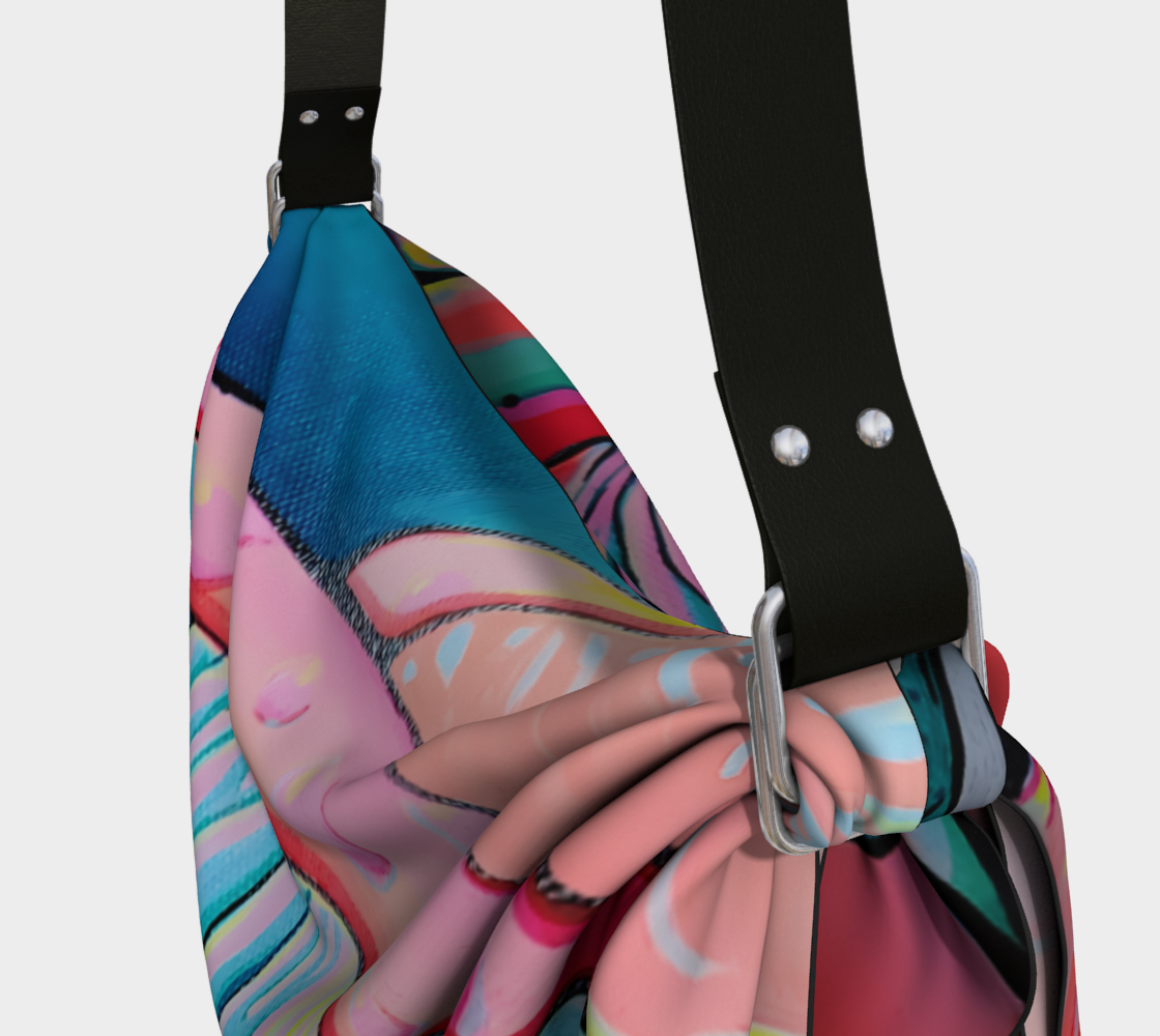 Trippy Mushrooms Origami Tote