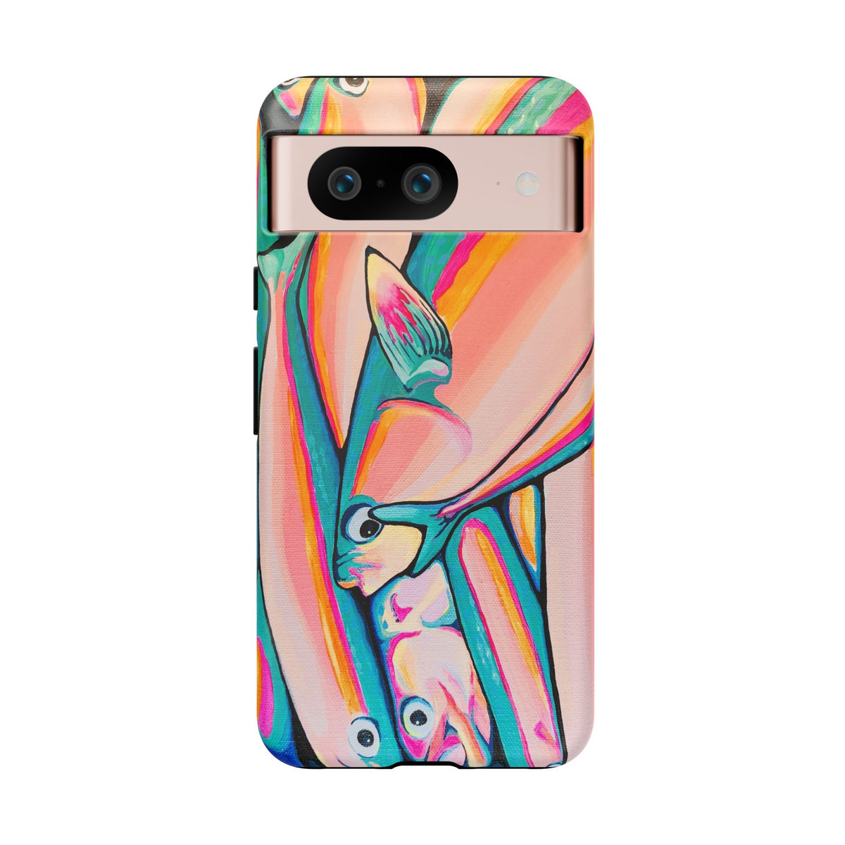 Neon Fish Tough Phone Case