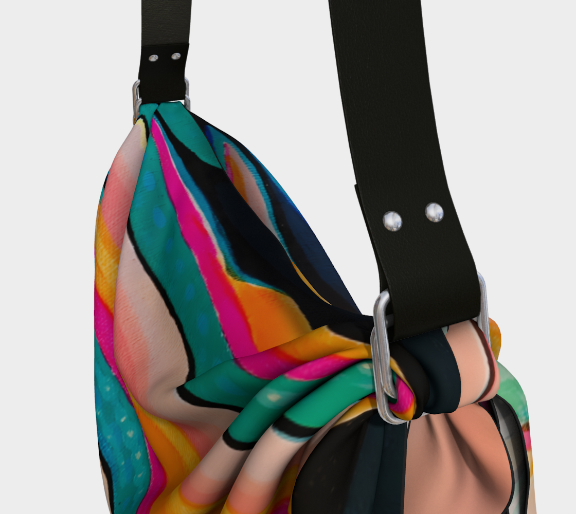 Neon Fish Origami Tote