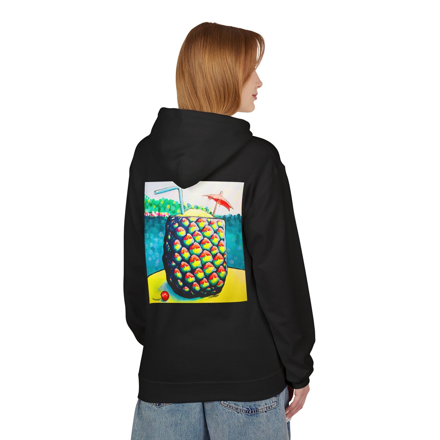 Unisex Neon Piña Colada Soft Hoodie