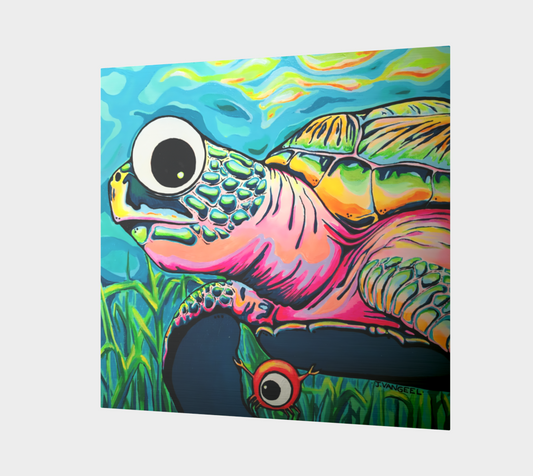 Cyclops Turtle Aluminum Wall Art