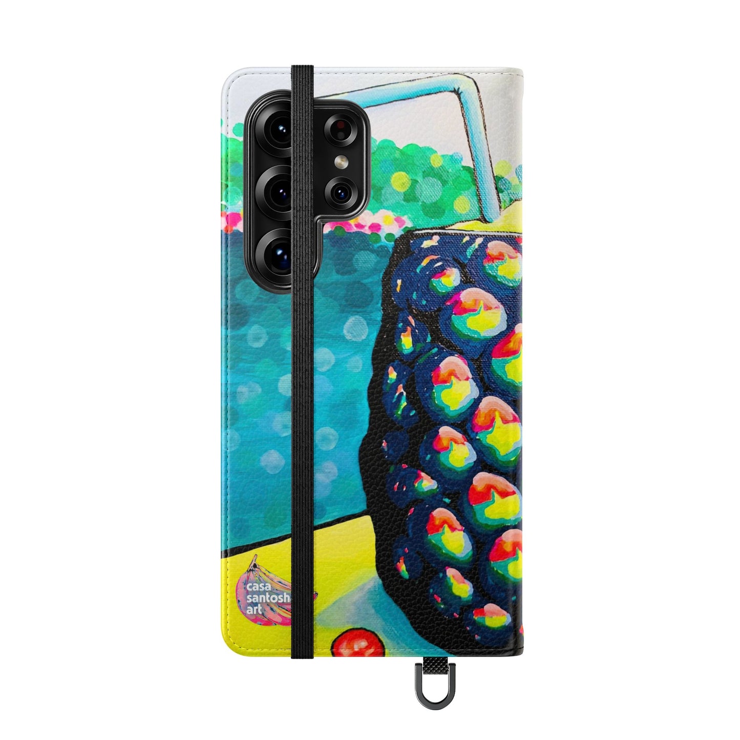 Neon Piña Colada Flip Phone Case – Wallet Cover with Card Slots