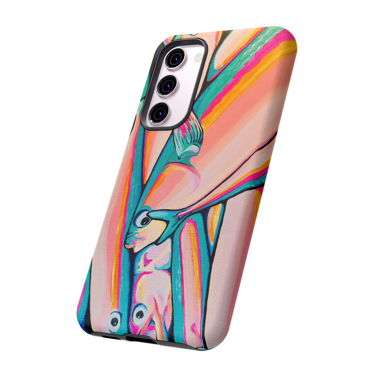 Neon Fish Tough Phone Case