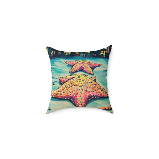Cyclops Starfish Art Canvas Decorative Pillow