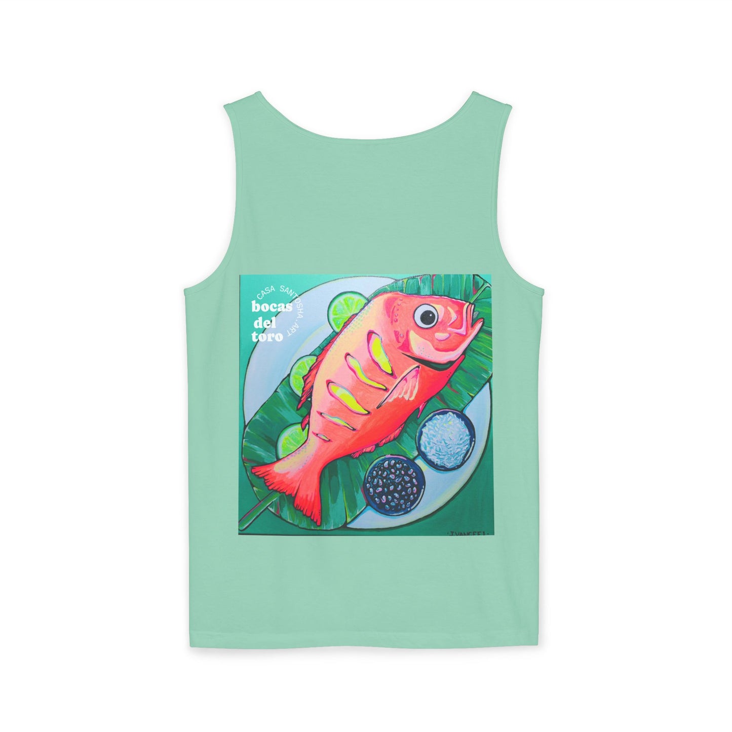 Unisex Neon Fried Fish Tank Top - Perfect for Summer Vibes