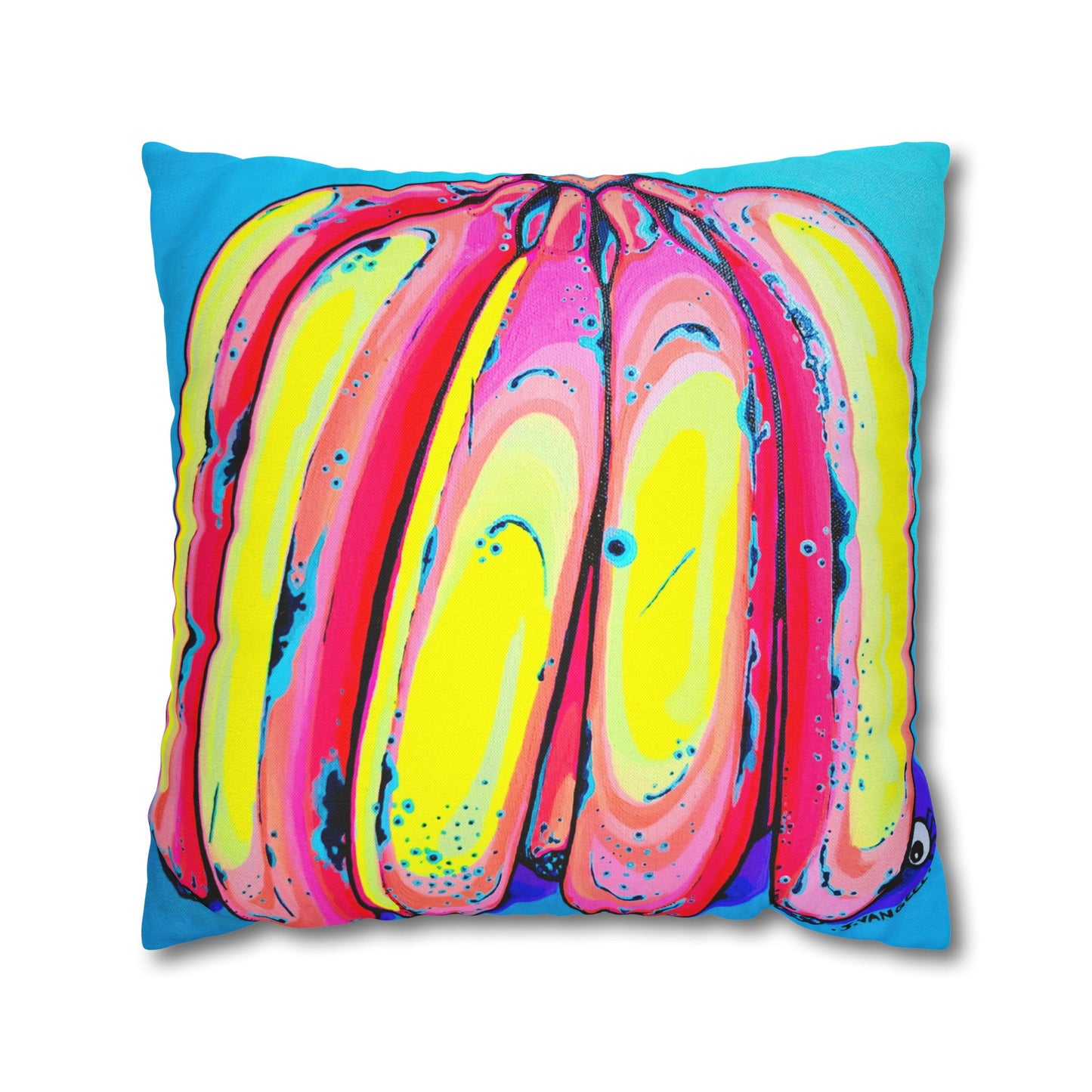 Neon Fat Bananas Pillowcase, Cover Only