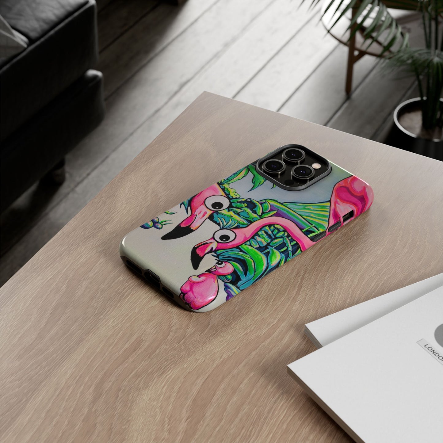 Cyclops Flamingo Family Tough Phone Case