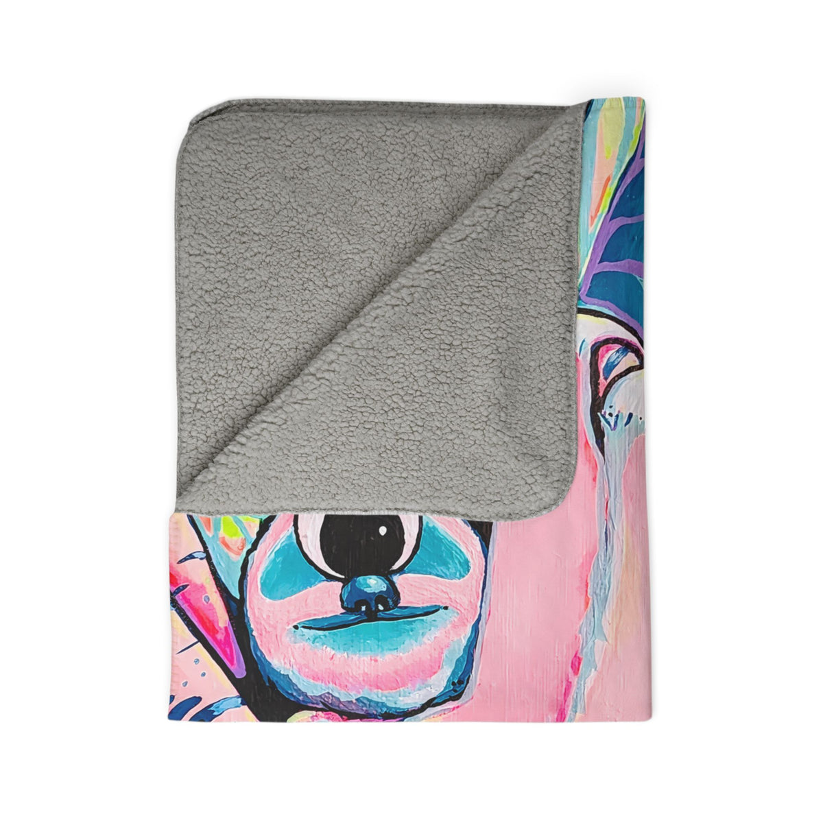 Cyclops Sloth Fleece Sherpa Blanket