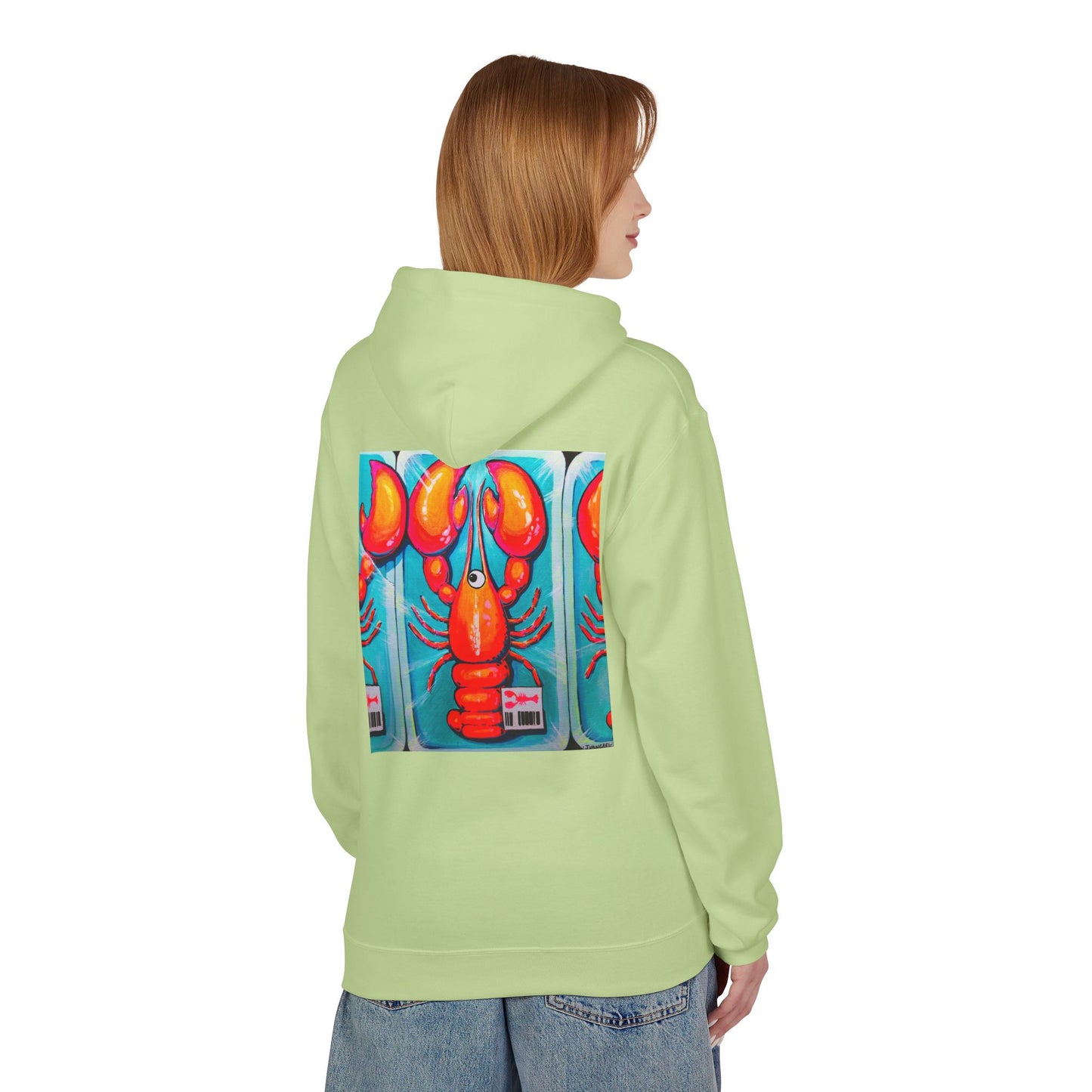 Unisex Fresh Neon Lobster Soft Hoodie