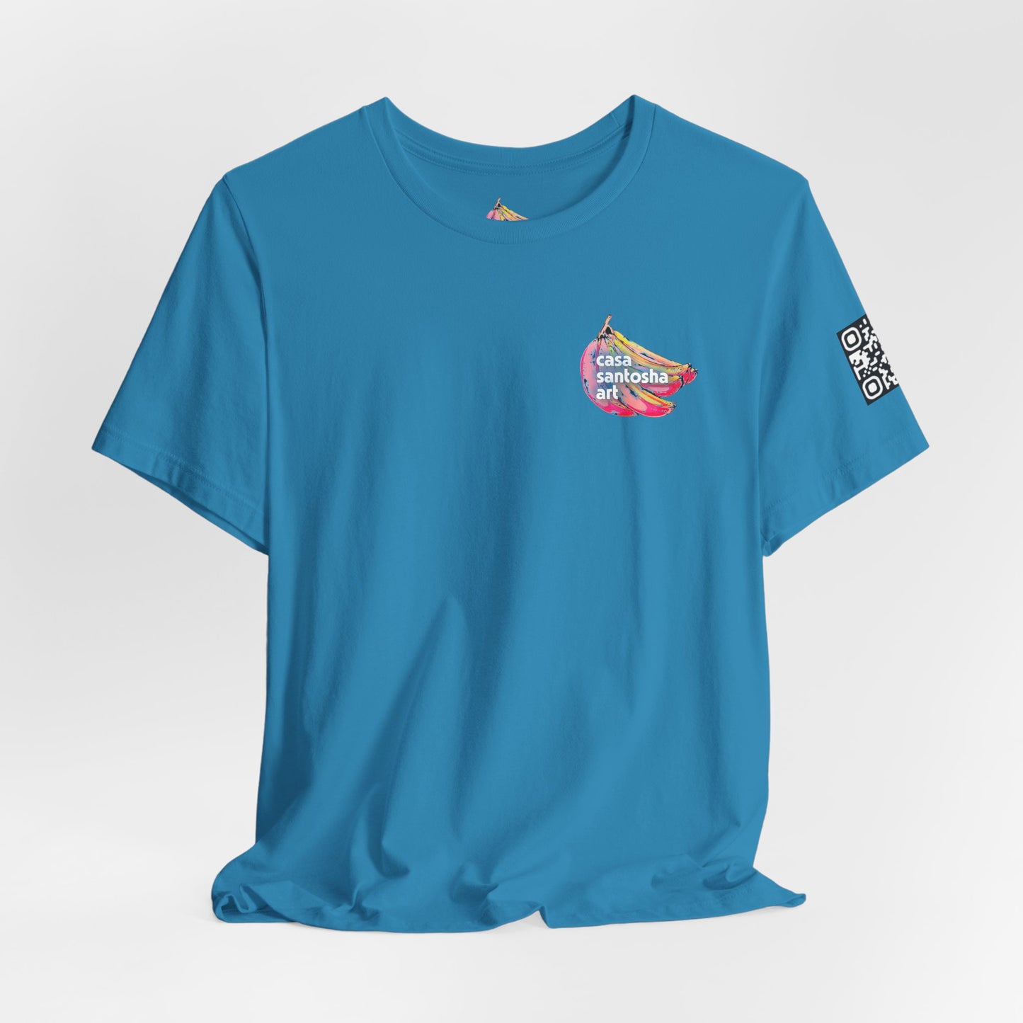 T-shirt unisexe néon à motif poisson frit