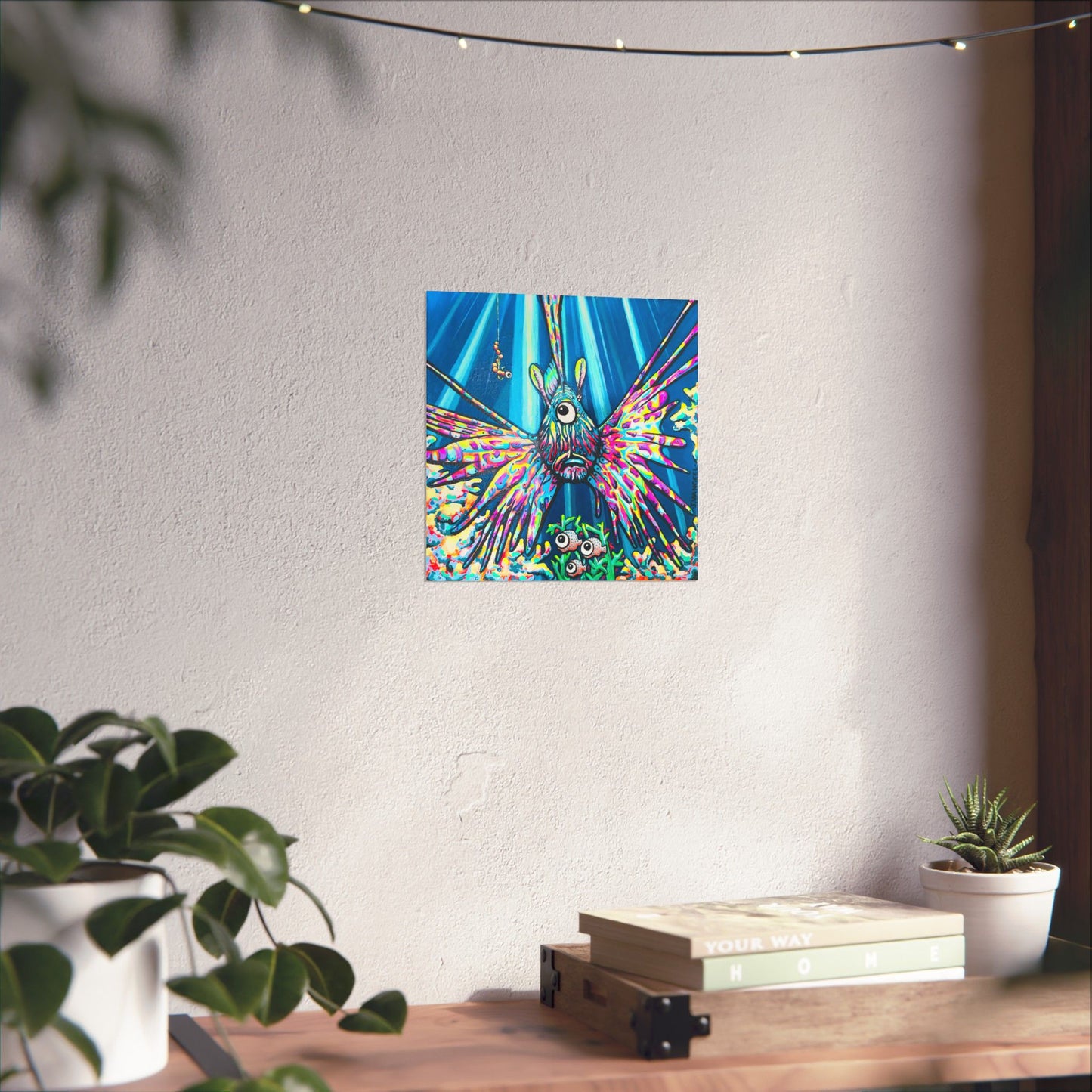 Cyclops Lionfish Giclée Art Poster