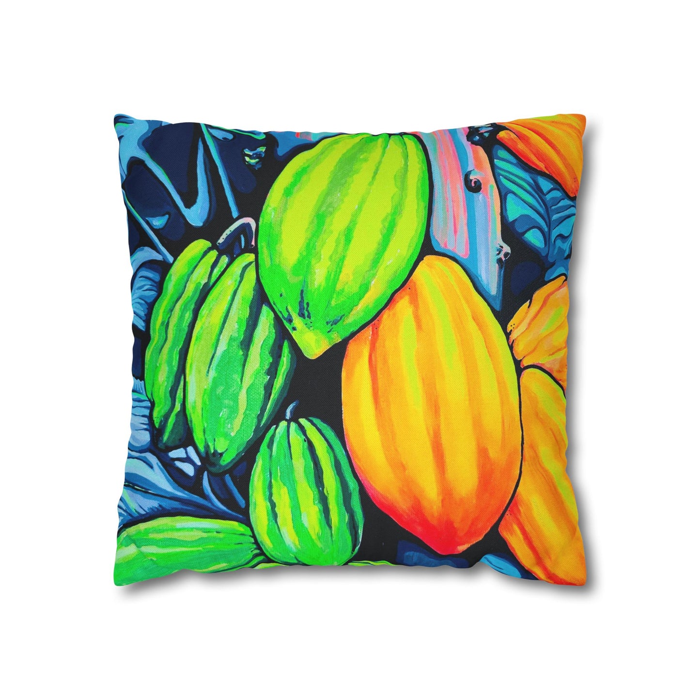 Neon Cacao Pillowcase for Throw Pillow, Cover Only