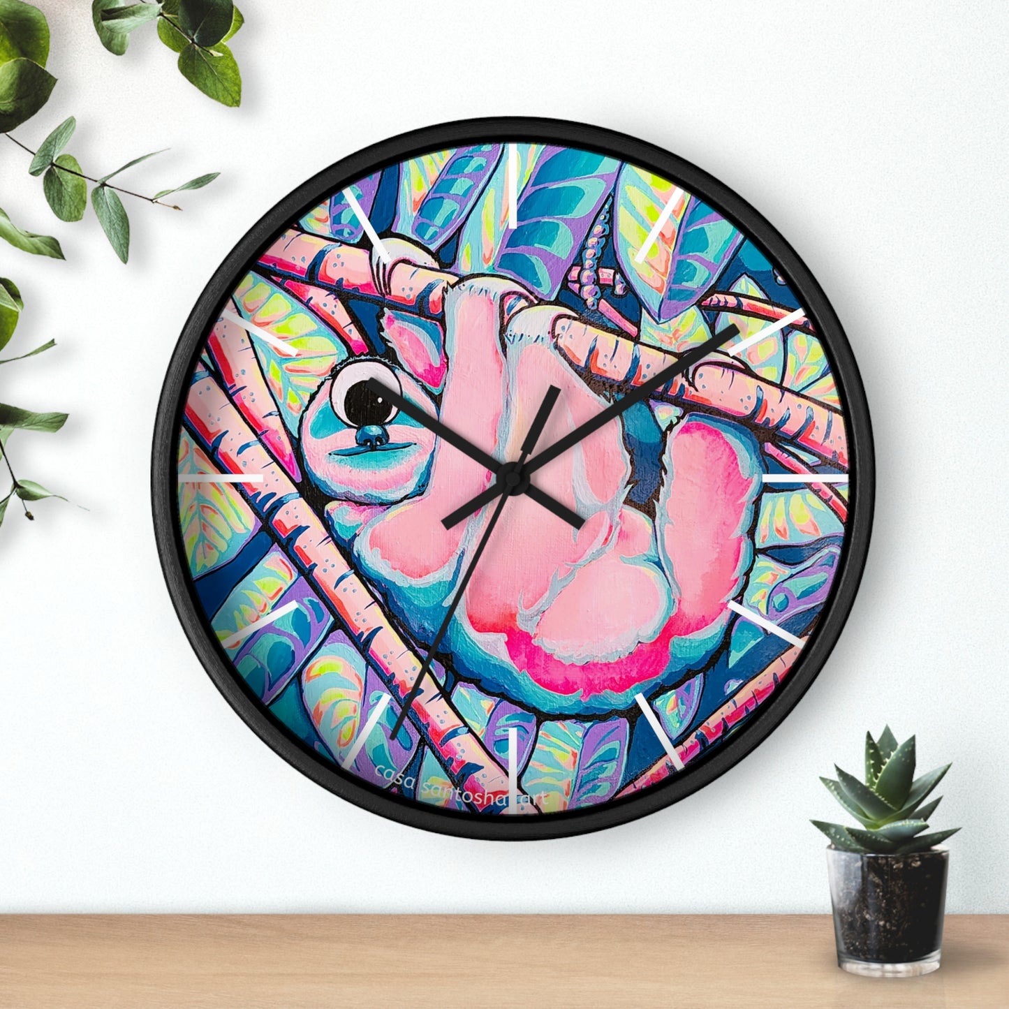Cyclops Sloth Pop Art Wall Clock