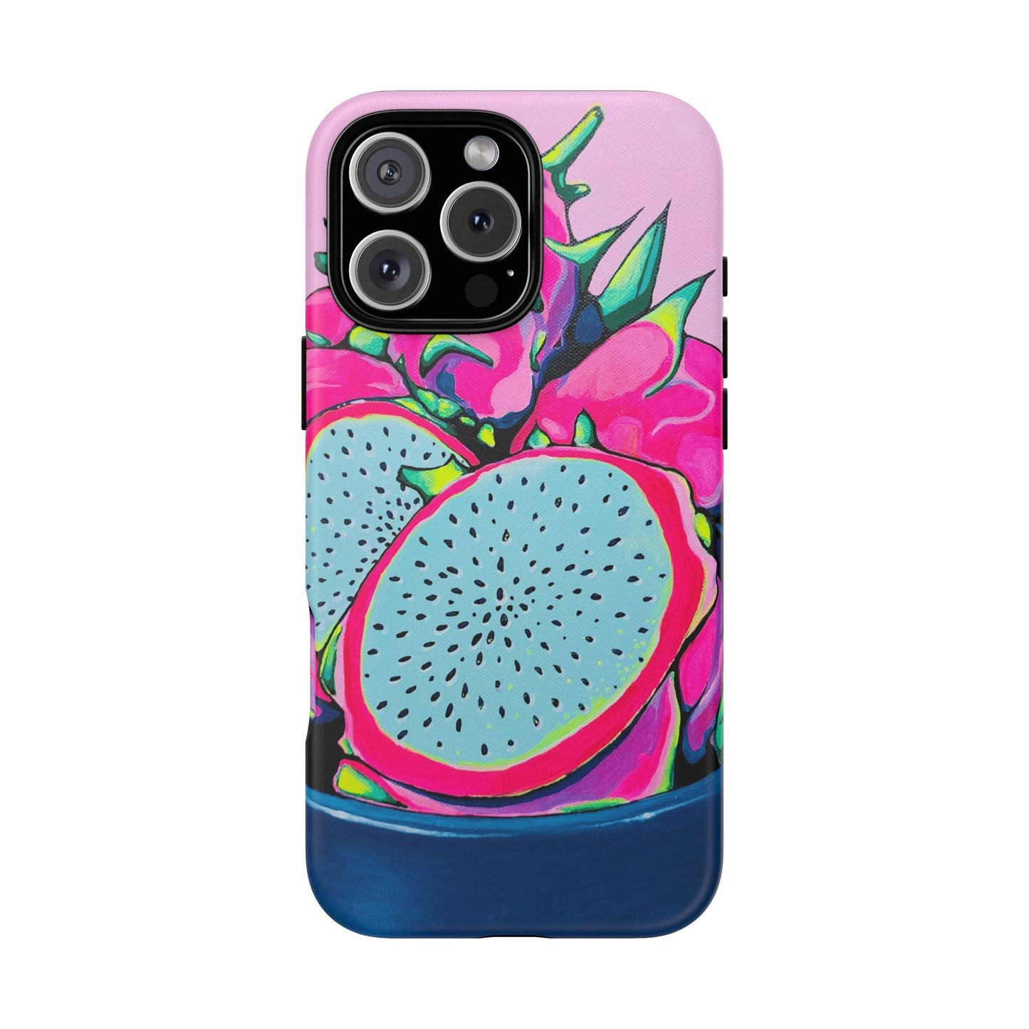 Neon Pink Dragon Fruit Tough Phone Case