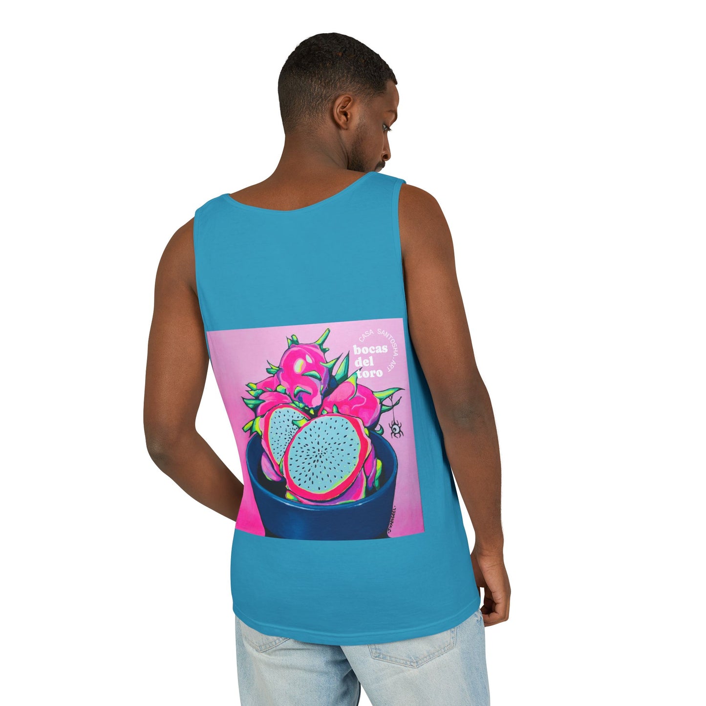 Unisex Neon Pink Dragon Fruit Tank Top - Perfect for Summer Vibes