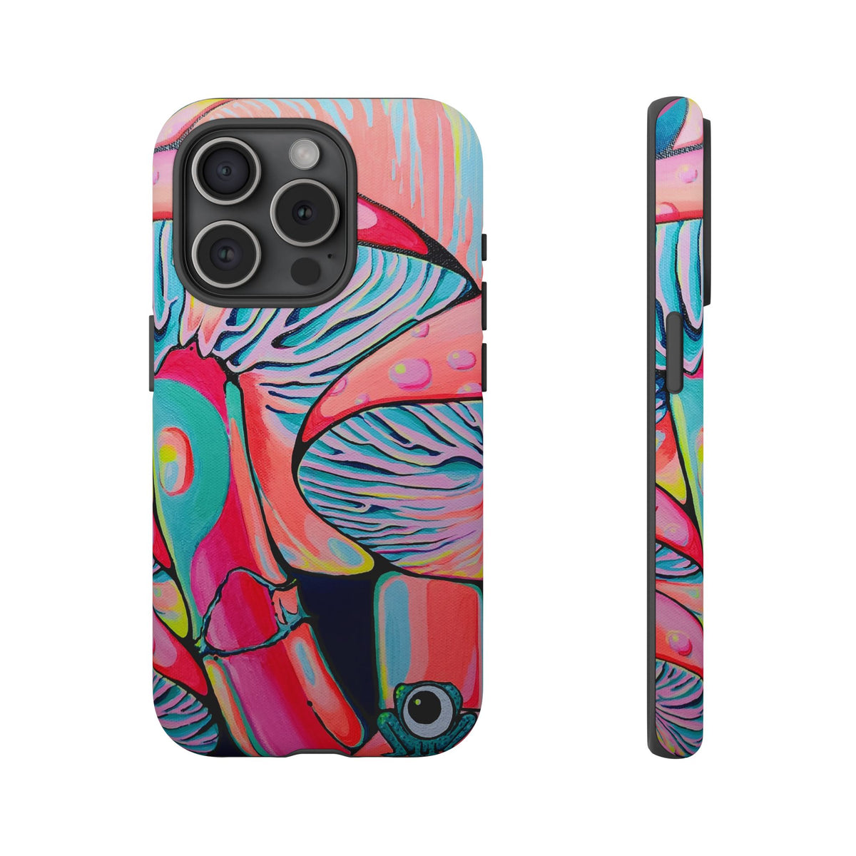 Coque de téléphone résistante Trippy Mushrooms