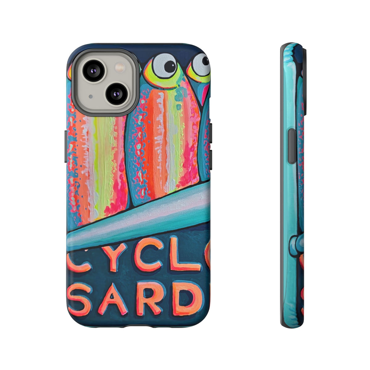 Neon Sardines Tough Phone Case