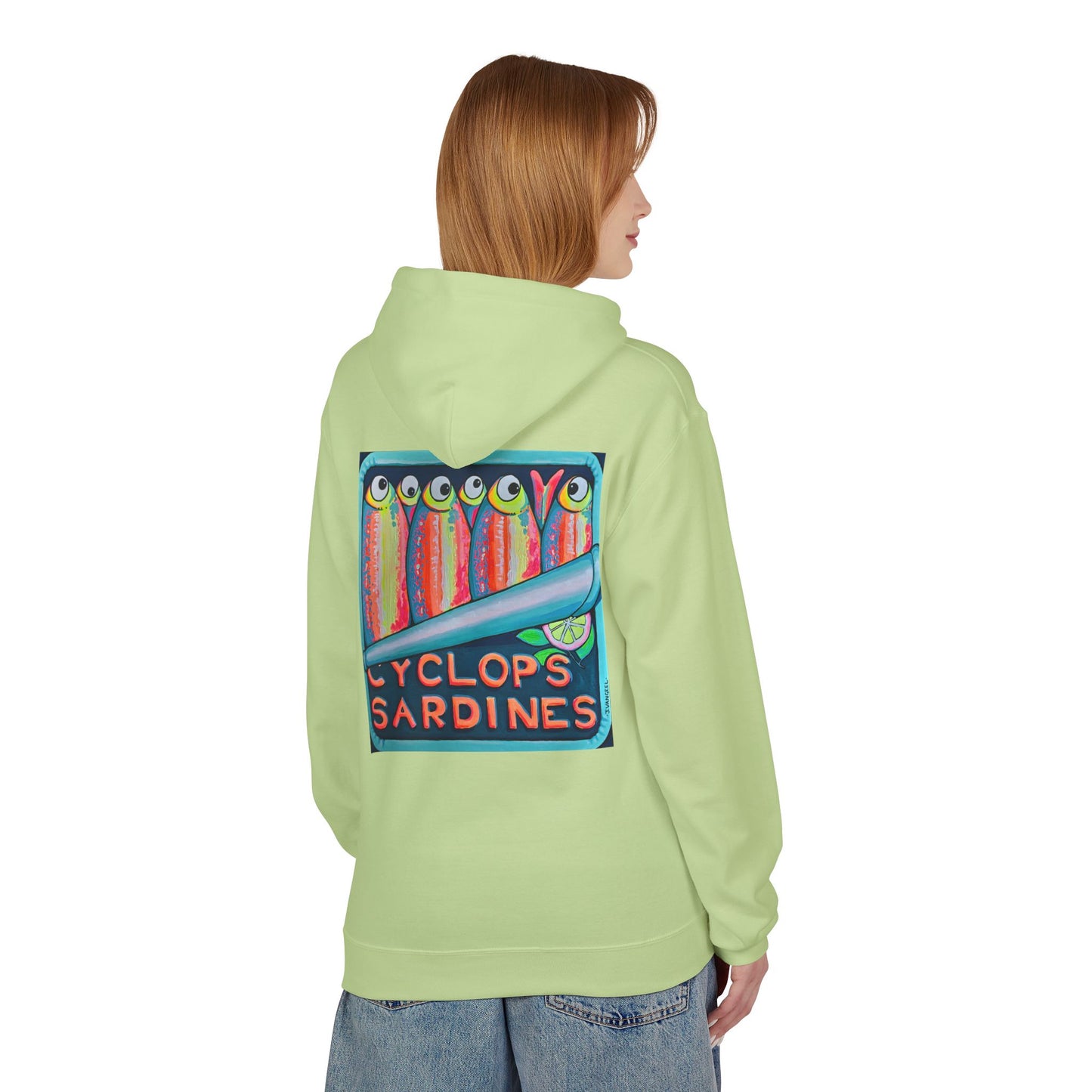 Unisex Neon Sardines Soft Hoodie