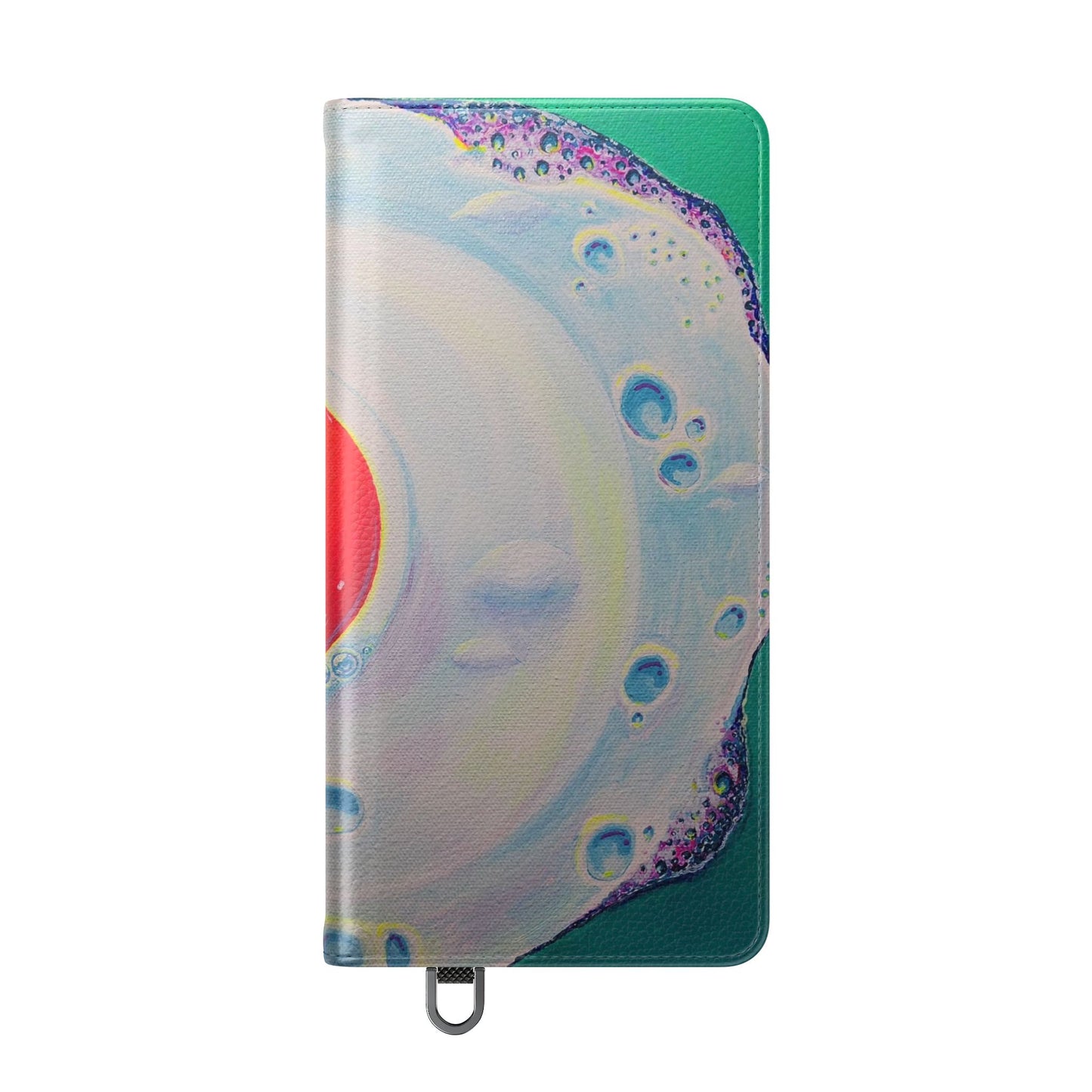 Neon Fried Egg Flip Phone Case – Wallet Cover with Card Slots