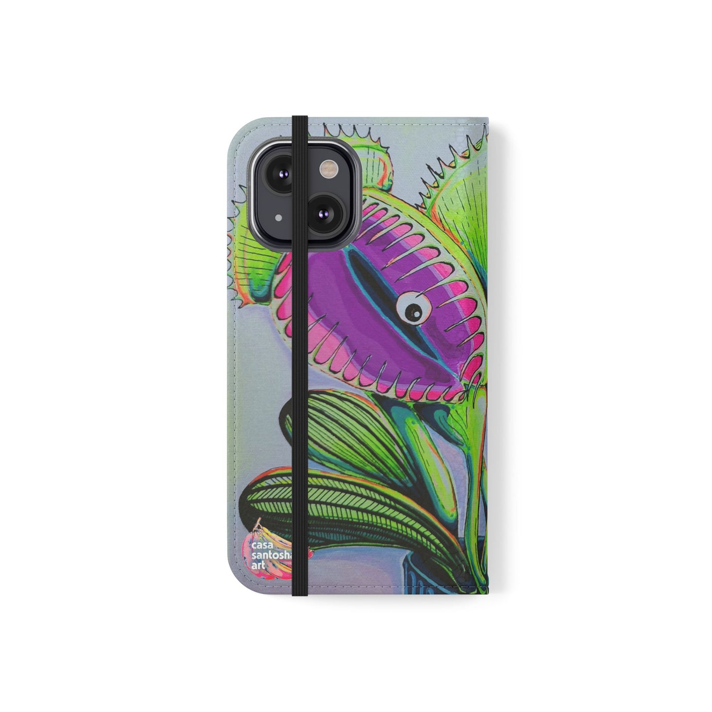 Cyclops Venus Fly Trap Flip Phone Case – Wallet Cover with Card Slots