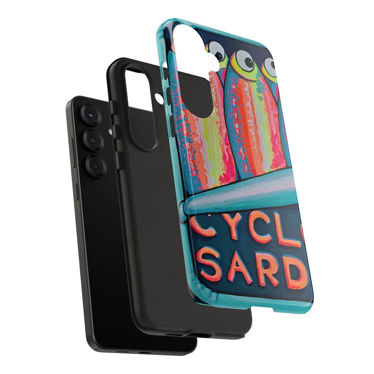 Neon Sardines Tough Phone Case