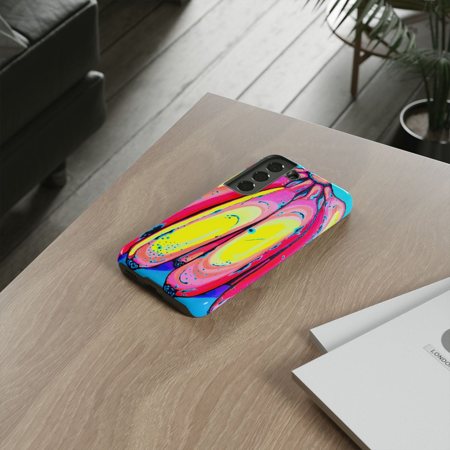 Neon Fat Bananas Tough Phone Case